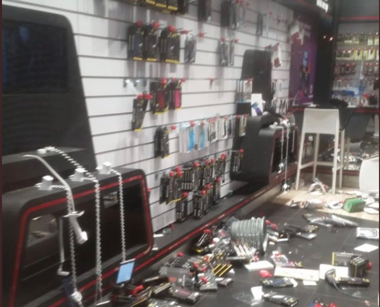 EFF attack on Vodacom store