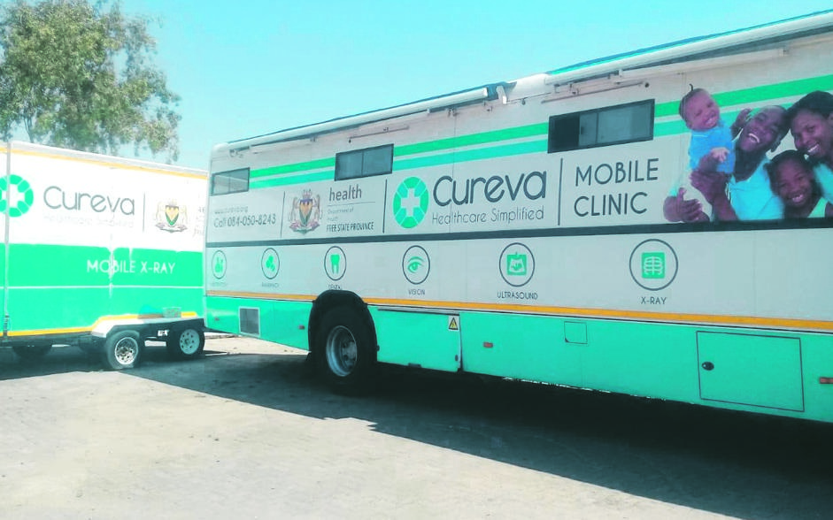 SOLD TO THE HIGHEST BIDDER A mobile clinic and a mobile X-ray truck belonging to Mediosa have been taken to an auctioneer in Midrand. Picture: Abram Mashego