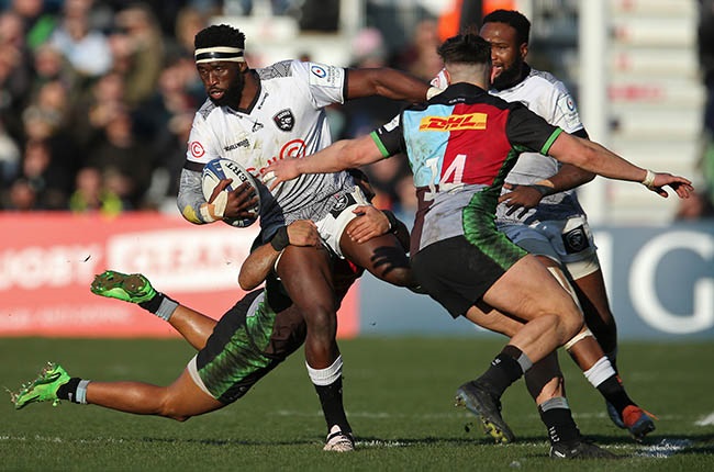 Siya Kolisi and the Sharks will play Ospreys. (Photo by Steve Bardens/Getty Images)