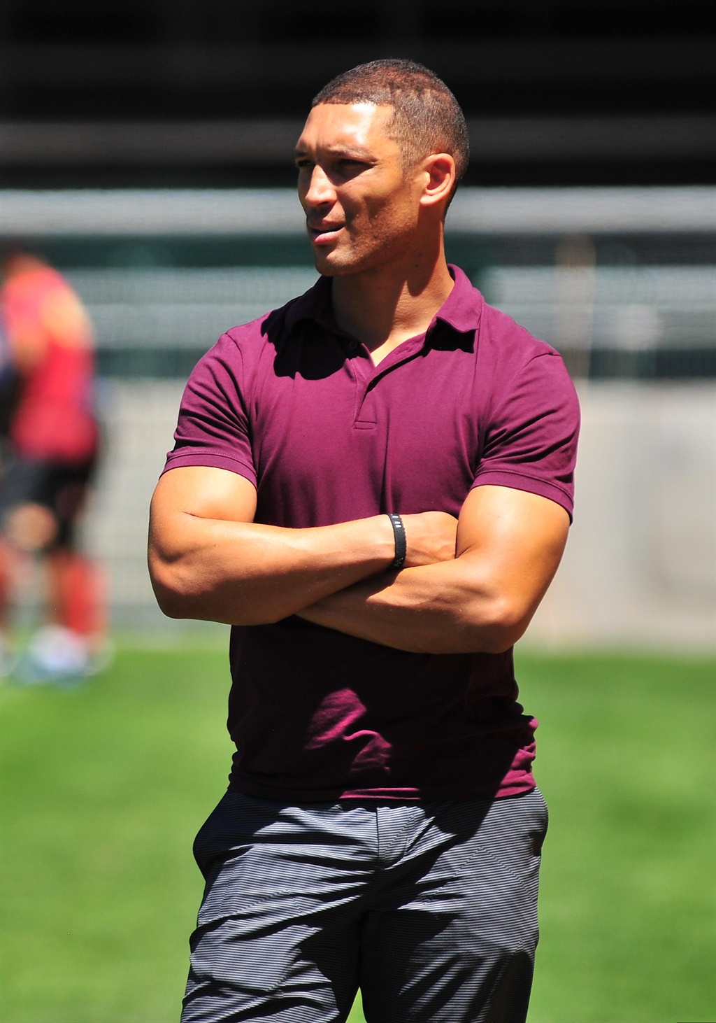 Gio Aplon during the DHL Stormers training session and press conference at DHL Newlands Stadium on February 15, 2018. Picture: Grant Pitcher/Gallo Images
