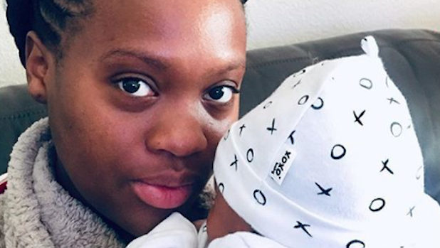 First-time mom Kayise Nqula