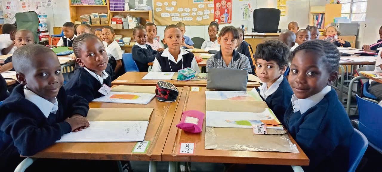 Grade 1 learners from Kleinberg Primary School in Ocean View were excited to be at school.PHOTOs: supplied