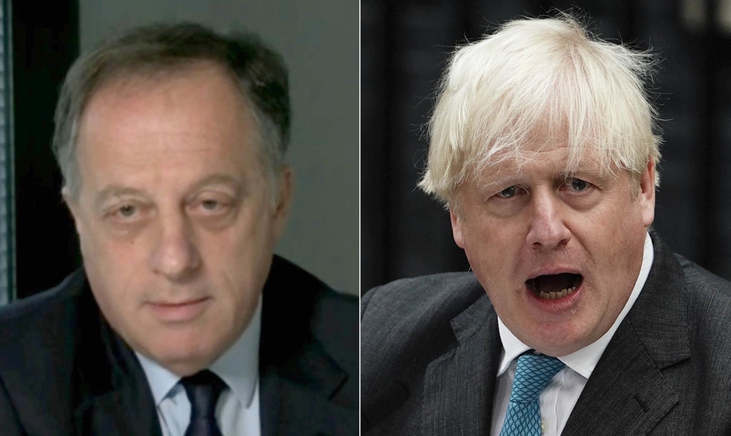 Richard Sharp (left) and Boris Johnson (right).