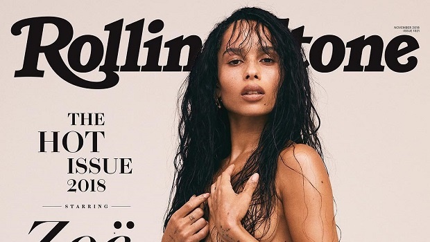 The beautiful Zoë on a rolling Stone cover that was inspired by her mother