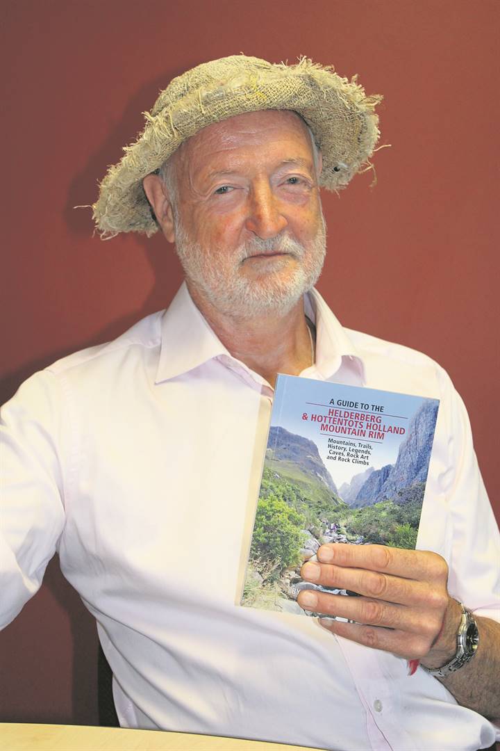 Steve Chadwick with his latest book, A guide to the Helderberg and Hottentots Holland Mountain Rim.Photo: Yaseen Gaffar