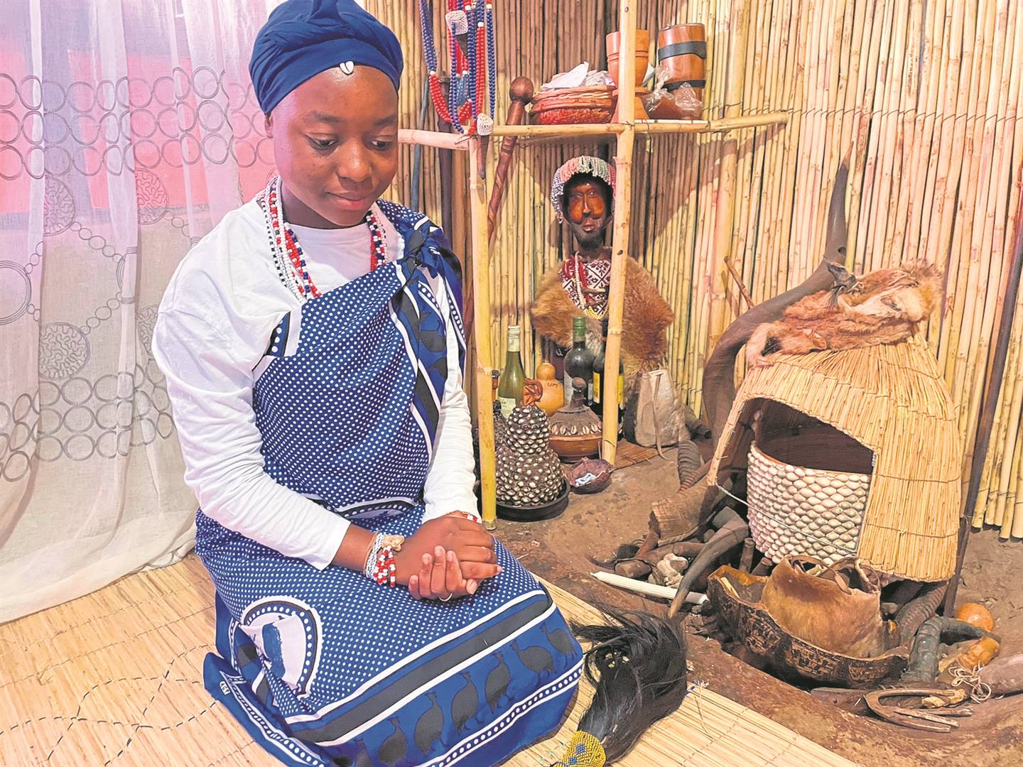 Khuthatso ‘Gogo Xirilo’ Ngobeni is proud of herself for getting distinctions.   Photo by Aaron Dube