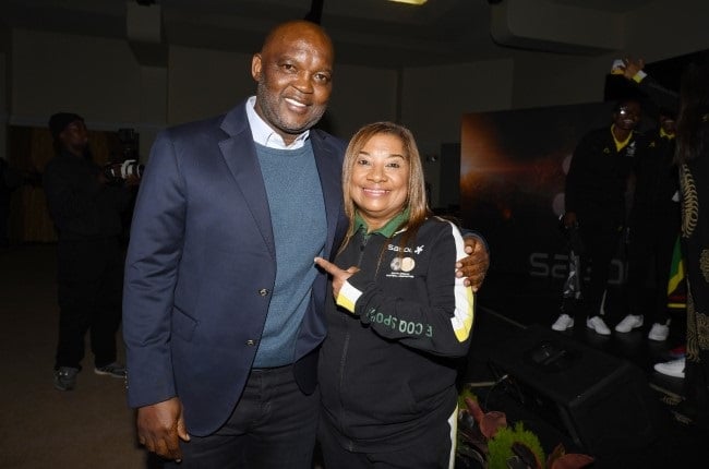 Three-time CAF Champions League winner Pitso Mosimane, pictured with Banyana Banyana coach Desiree Ellis, is the country's most successful football coach. 
(Lefty Shivambu/Gallo Images)