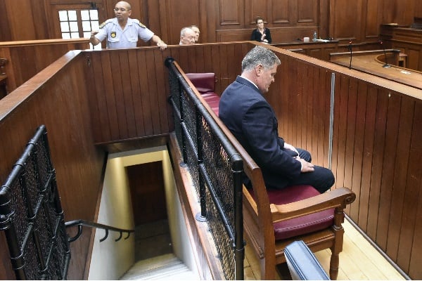 Jason Rohde is seen during sentencing proceedings on the Susan Rohde murder case at the Western Cape High Court. (renton Geach, Gallo Images)