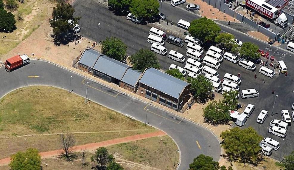 An aerial view of the new potential Safe Space location in Durbanville at the Public Transport Interchange (PTI).