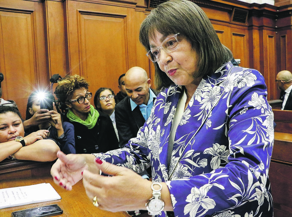Former Cape Town mayor Patricia de Lille in court in May this year Picture: Adrian de Kock