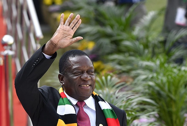 Zimbabwe President Emmerson Mnangagwa. (Photo by Gallo Images/Lefty Shivambu)