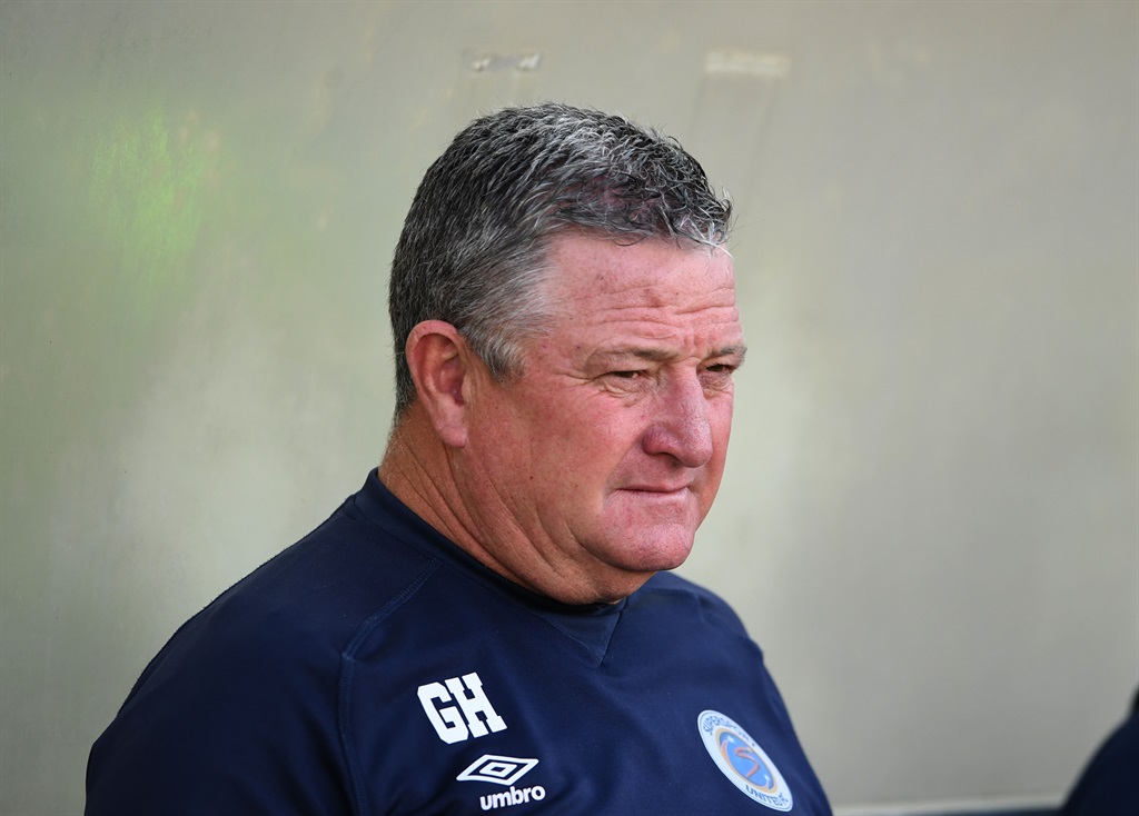 POLOKWANE, SOUTH AFRICA - MAY 20: Gavin Hunt coach of SuperSport United during the DStv Premiership match between Sekhukhune United and SuperSport United at Peter Mokaba Stadium on May 20, 2023 in Polokwane, South Africa. (Photo by Philip Maeta/Gallo Images)