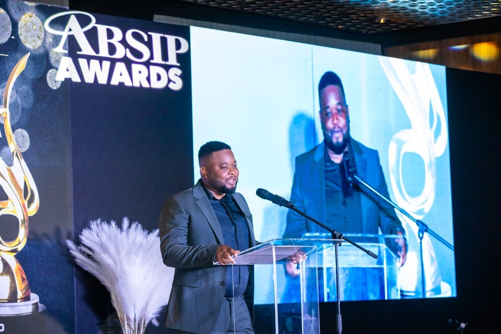 Langa Madonko at the 2023 ABSIP Financial Services Sector Awards ceremony. 