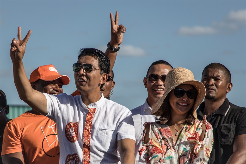 Mdagascar's president Andry Rajoelina.
