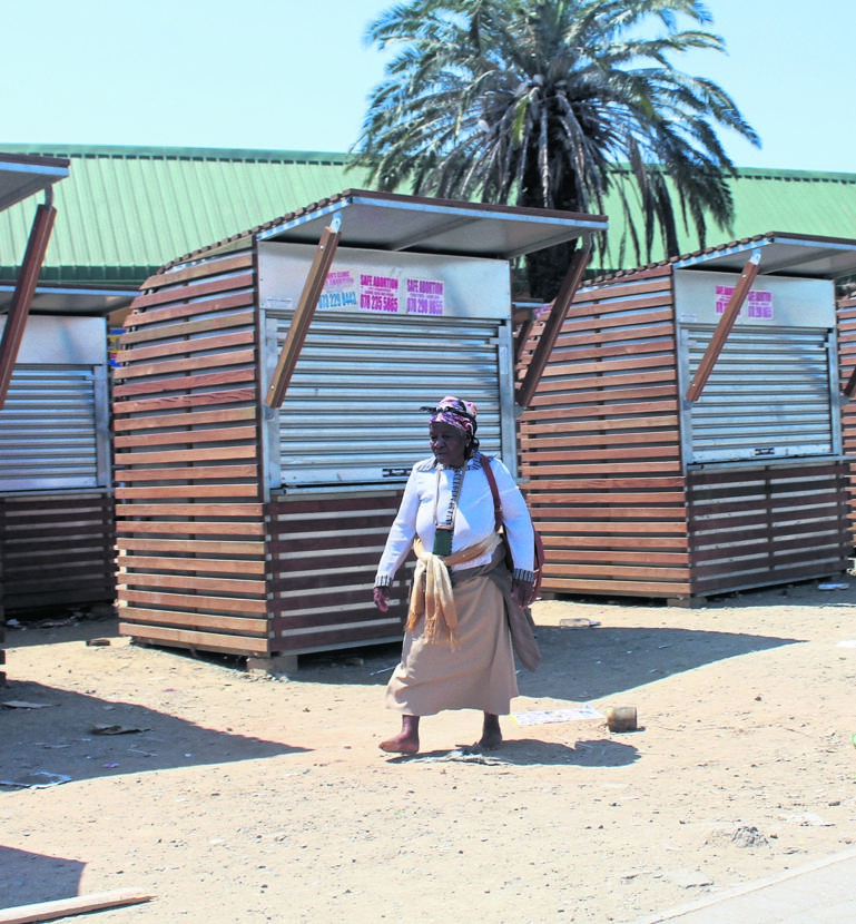 Gogo Thembeka Velaphi has a proper stall to run her business.Photo by Ziyanda Zweni