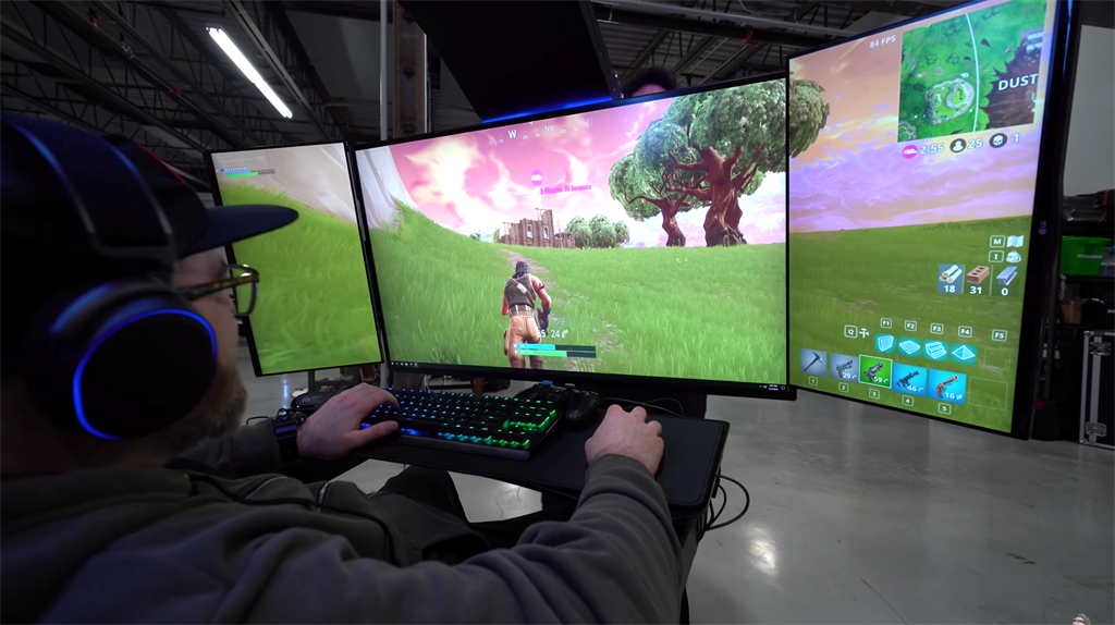 hilsenteger showed off his ultimate gaming pc by playing you guessed it fortnite - fortnite setups