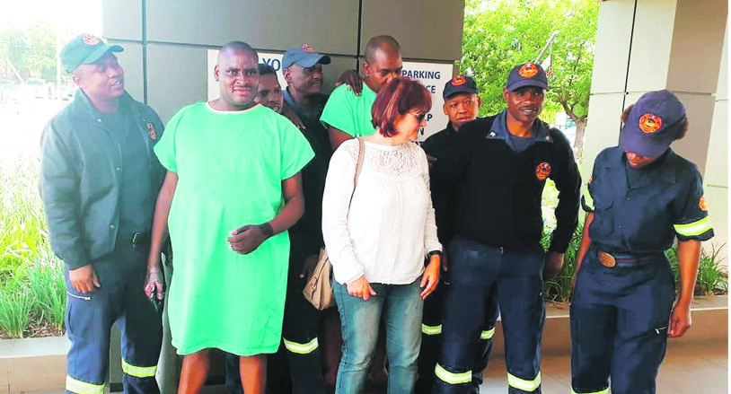 Livhuwani Maumela and Moleko Bereng were discharged from Milpark Hospital yesterday. 