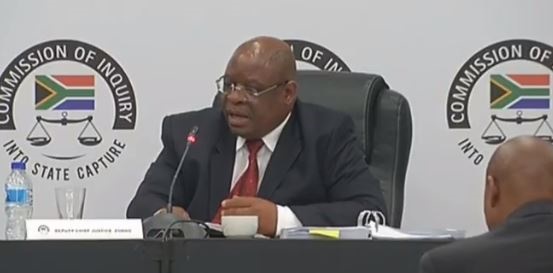 Zondo takes a breath as he considers the re-appointment of
Gama by a reconstituted Transnet board 

