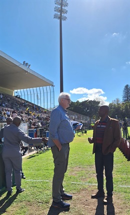 <p>You know them well. You hear them all the time. SuperSports favourite commentary duo Mark "Football Encyclopedia" Gleeson and William "Always Smiling" Shongwe.</p><p>- Tashreeq Vardien</p>