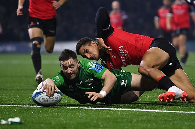 Connacht's Caolin Blade against the Lions