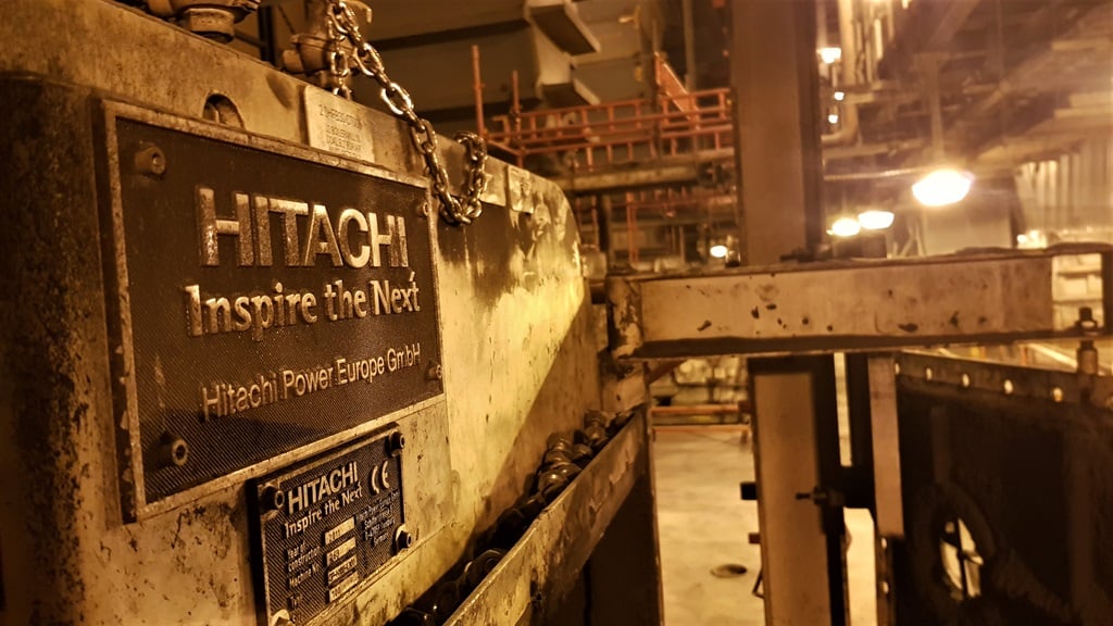 A coal mill at Kusile Power Station's Unit 2 that was supplied by Hitachi as part of a R38 billion deal for boilers at Kusile and Medupi.