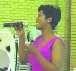 A screengrab from the video of Skolopad singing the gospel song Alpha and Omega went viral. 