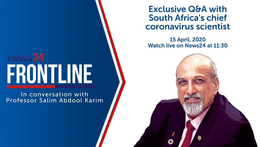 Join News live at 11:30 for an exclusive Q&A session with SA's chief coronavirus scientist, Professor Salim Abdool Karim. 