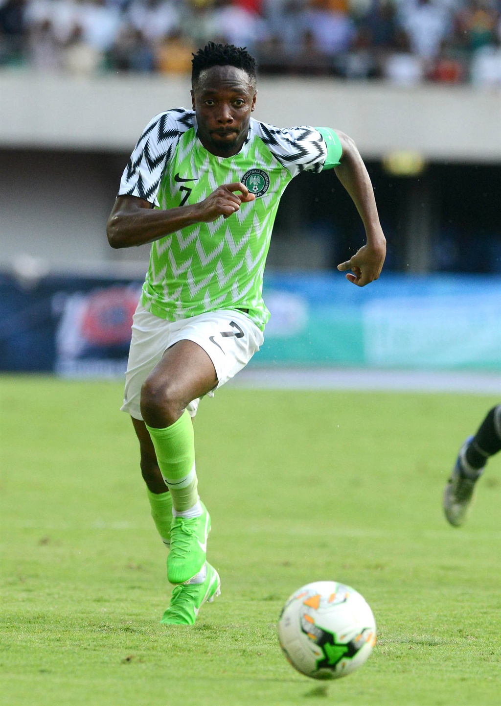 Ahmed Musa of Nigeria ready to mesmerise South Africa.