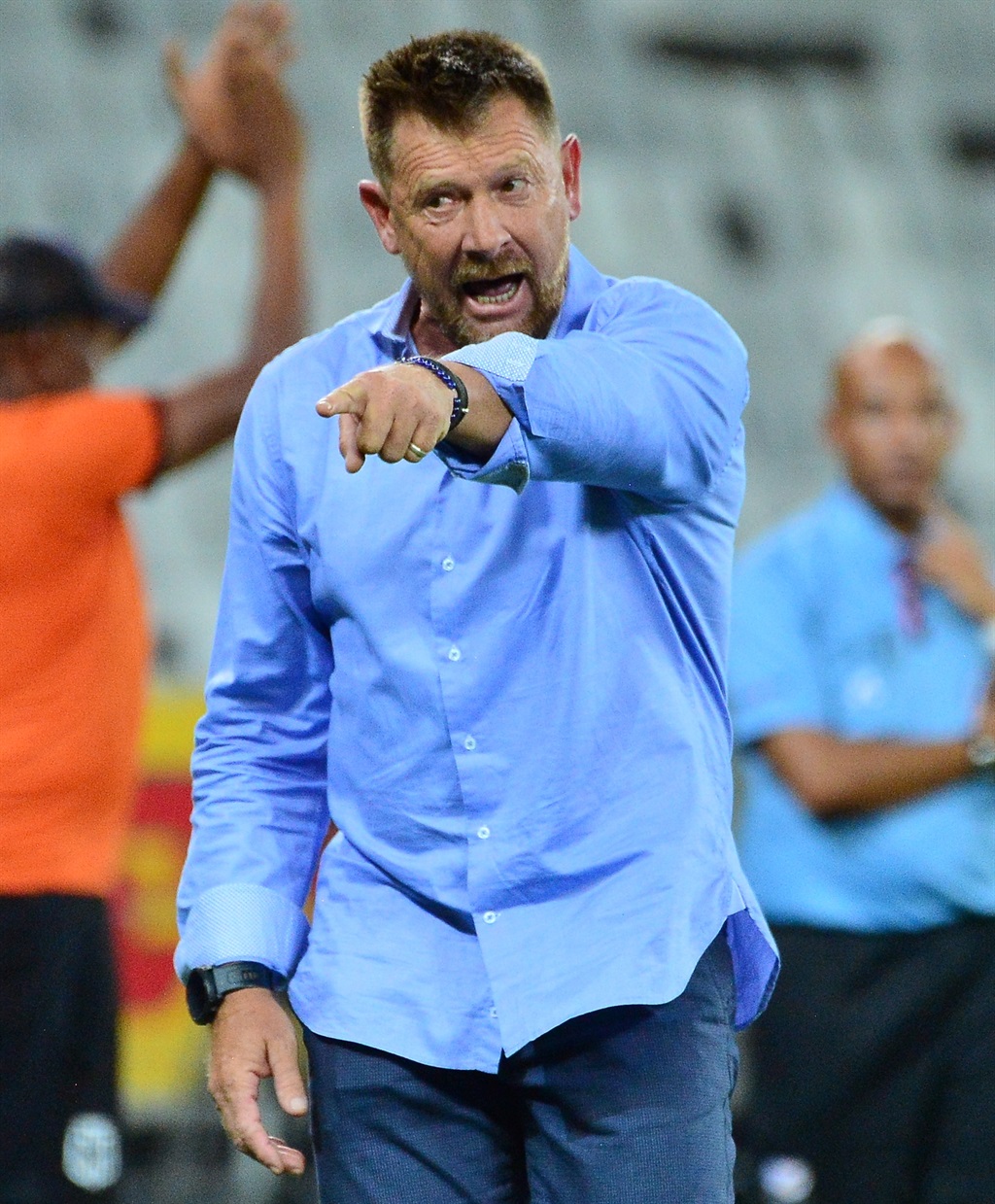 CAPE TOWN, SOUTH AFRICA - FEBRUARY 28: Eric Tinkler (Head Coach) of Cape Town City FC during the DStv Premiership match between Cape Town City FC and SuperSport United at DHL Stadium on February 28, 204 in Cape Town, South Africa. (Photo by Grant Pitcher/Gallo Images)