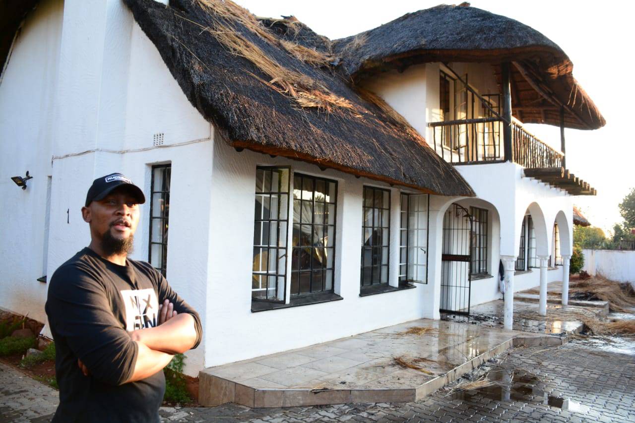  Mthokozisi says the mystery fire destroyed his father’s house.