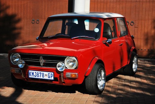 A 1978 Leyland Mini Clubman taken from a Classic Car Africa auction sale.