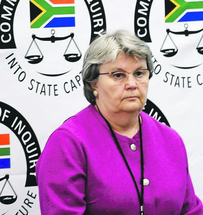 Former minister of public enterprises Barbara Hogan at the state capture inquiry. Picture: Felix Dlangamandla