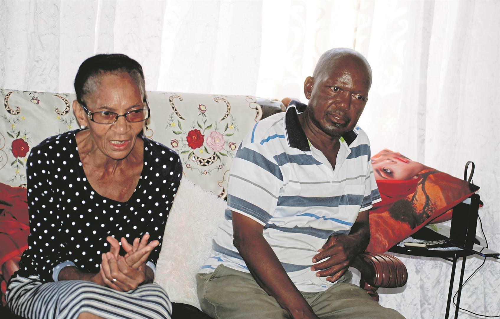 Sylvia and Johnny Kunene from KwaThema in Ekurhuleni want justice.    Photo by Khaya Ndaba