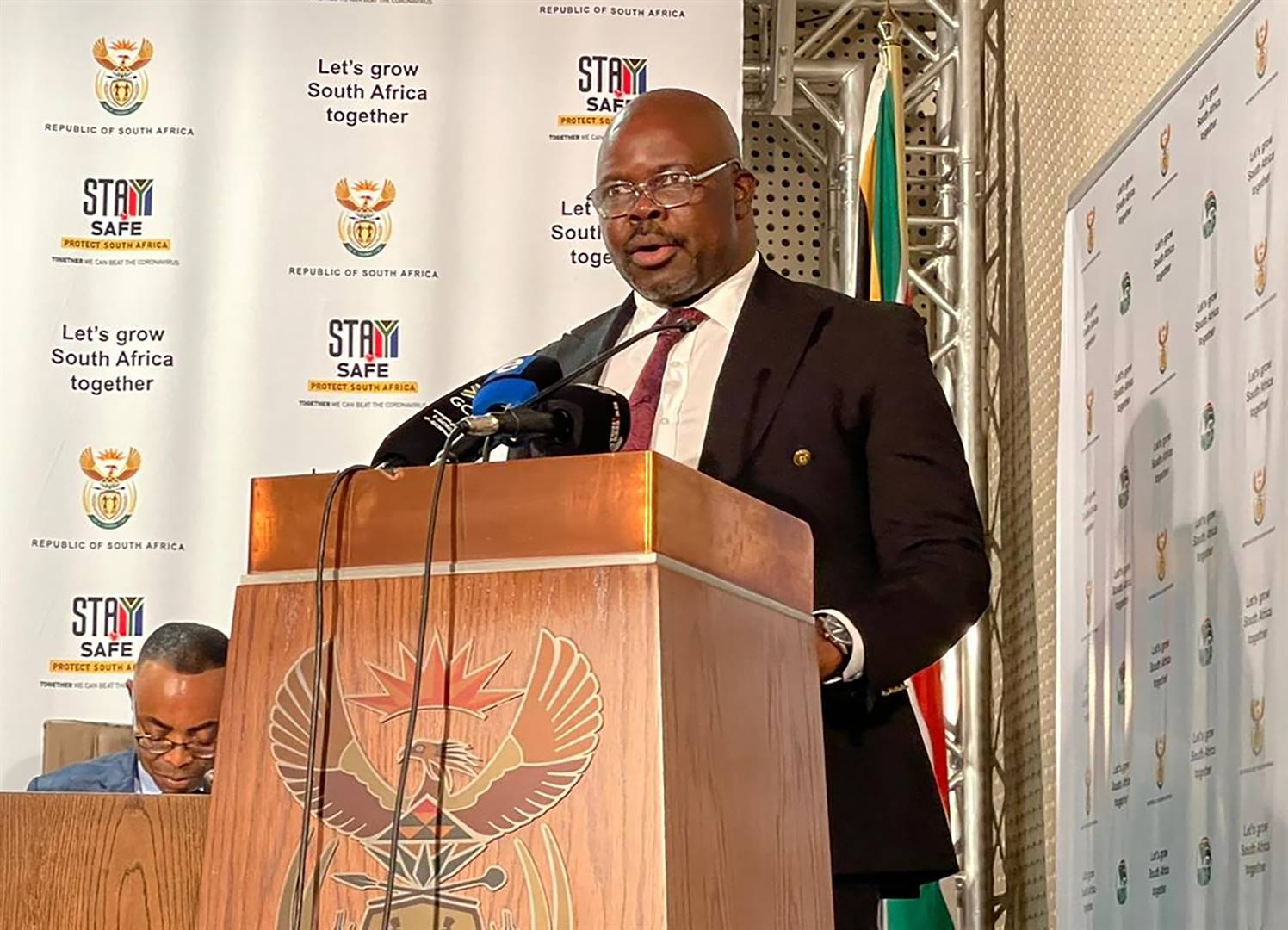 Nsfas board chairperson Ernest Khosa during the media briefing. Photo by Kgalalelo Tlhoaele