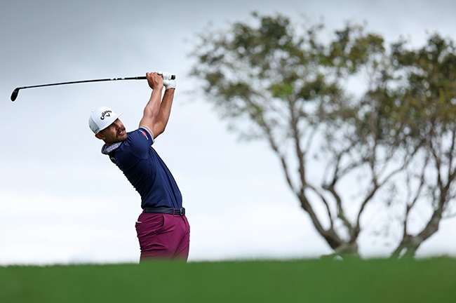 Erik van Rooyen plays a shot from the 11th tee during the final round of The Cognizant Classic at PGA National Resort and Spa in Palm Beach Gardens, Florida on 3 March 2024. (Photo by Brennan Asplen/Getty Images)