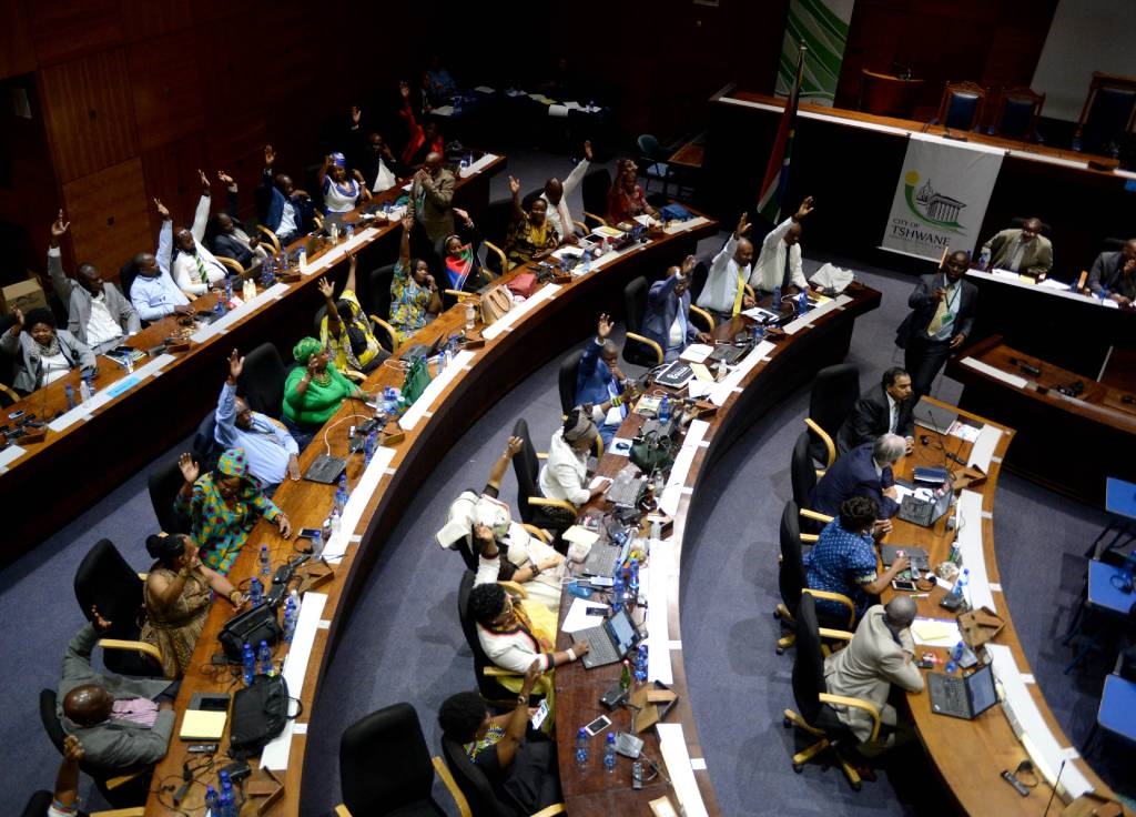 Tshwane council chamber.