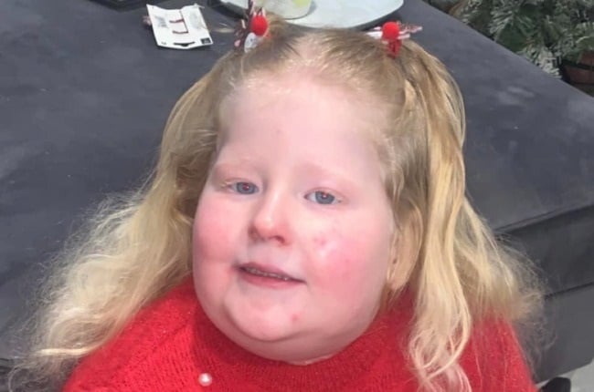 Five-year-old Harlow Williams suffers from Prader-Willi Syndrome, which means she always feels hungry. (PHOTO: Facebook/ holly.williams.3363)