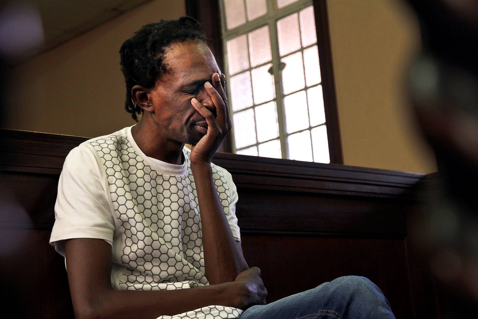 Hip-hop artist Thulani Ngcobo, popularly known as Pitch Black Afro is pictured at the Johannesburg Magistrates Court in Johannesburg. Picture: Rosetta Msimango/City PressPhoto by 