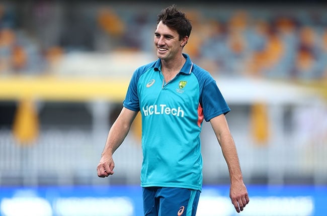 Australia fast bowler Pat Cummins at training. (Chris Hyde/Getty Images)
