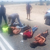 Six arrested for hijacking, assaulting; victim stabbed, his money withdrawn