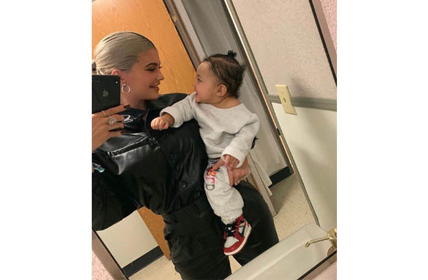 Kylie Jenner and baby, Stormi Webster.