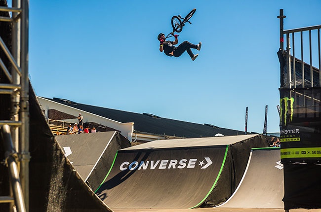 French BMX rider Anthony Jeanjean takes part in the in BMX Freestyle Park in Cape Town. (ULT.X/Supplied)