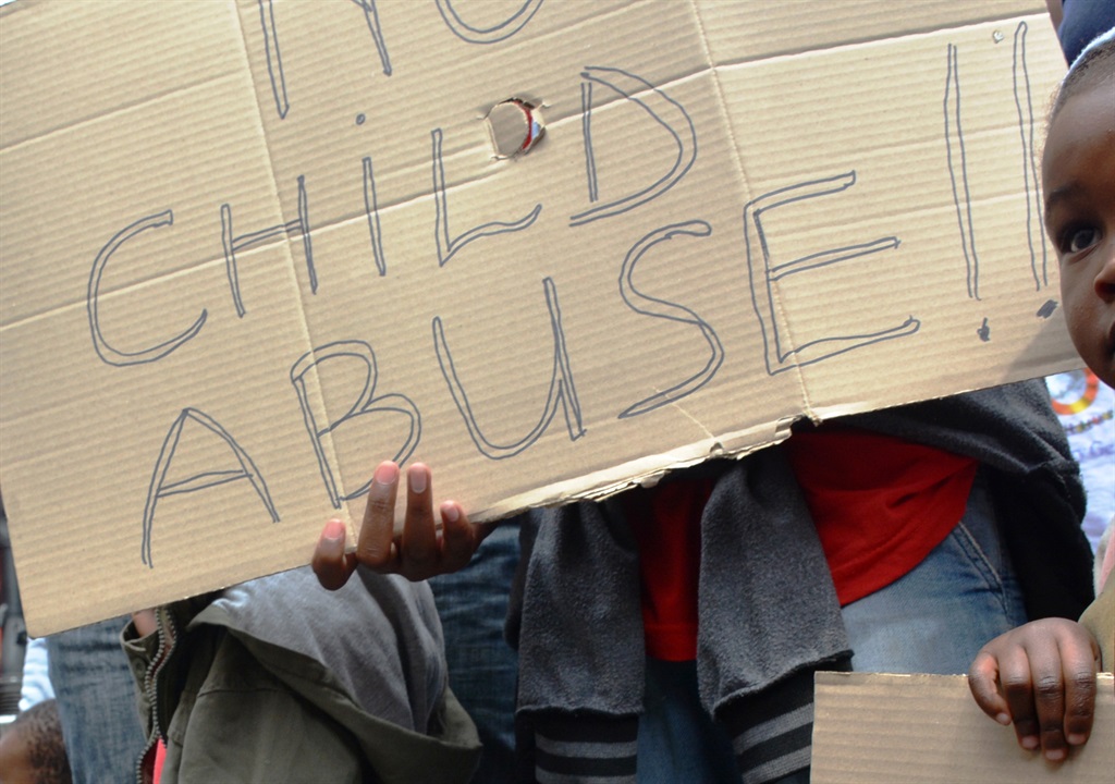 People including children picketed outside Pretoria Magistrates’ Court in support of the seven-year-old girl who was raped in the bathroom of a Dros restaurant Picture: Morapedi Mashashe