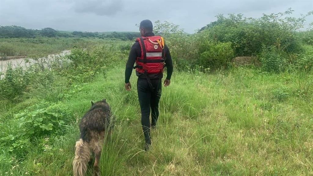 The search and rescue near the Mvoti River where t