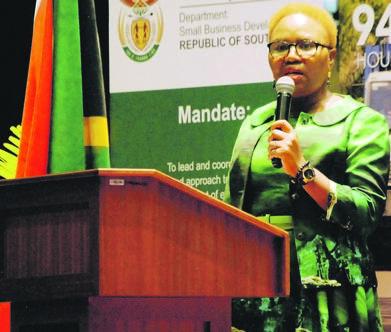 Minister Lindiwe Zulu says businesspeople will suffer if her office closes.Photo byPhumlani Thabethe