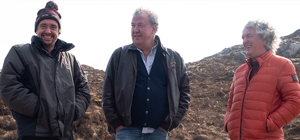Richard Hammond, Jeremy Clarkson and James May. (Photo supplied: Amazon Prime Video)