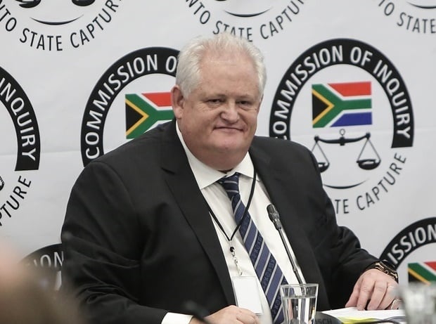 Former Bosasa Chief Operations Officer (COO) Angelo Agrizzi testifies at the Raymond Zondo commission of inquiry into state capture on January 16, 2019 in Johannesburg, South Africa. (Photo by Gallo Images / Sowetan / Alaister Russell)