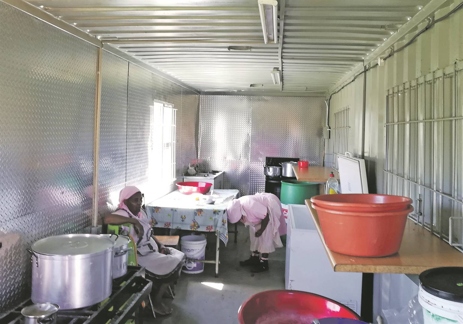 The inside of Mvenyane Senior Primary School’s R250 000 kitchen. Picture: Lubabalo Ngcukana