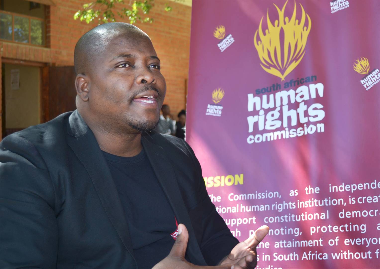 Thabang Kheswa, the Free State provincial manager of the South African Human Rights Commission. Picture: Palesa Dlamini