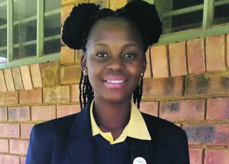 Top achiever Nyeleti Ndobe.   Photos by Kopano Monaheng